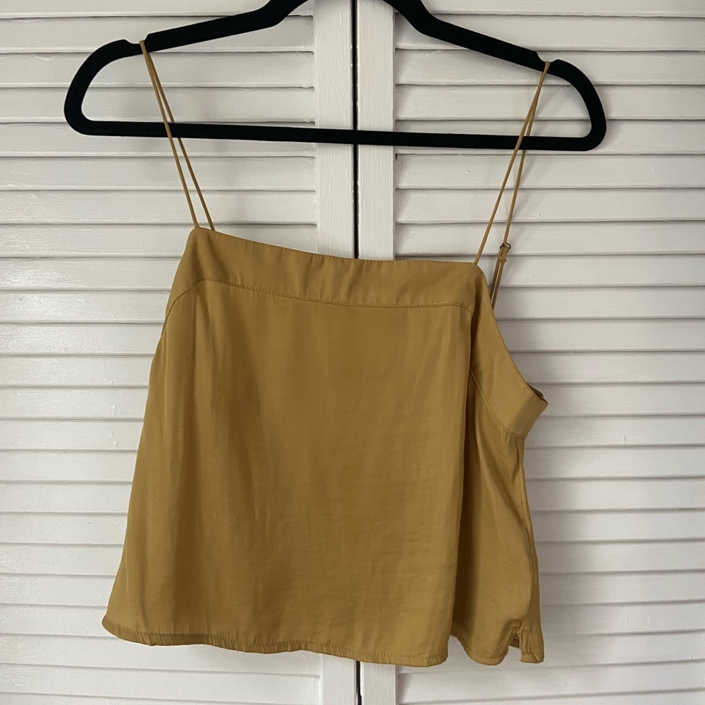 Urban yellow silky tank top